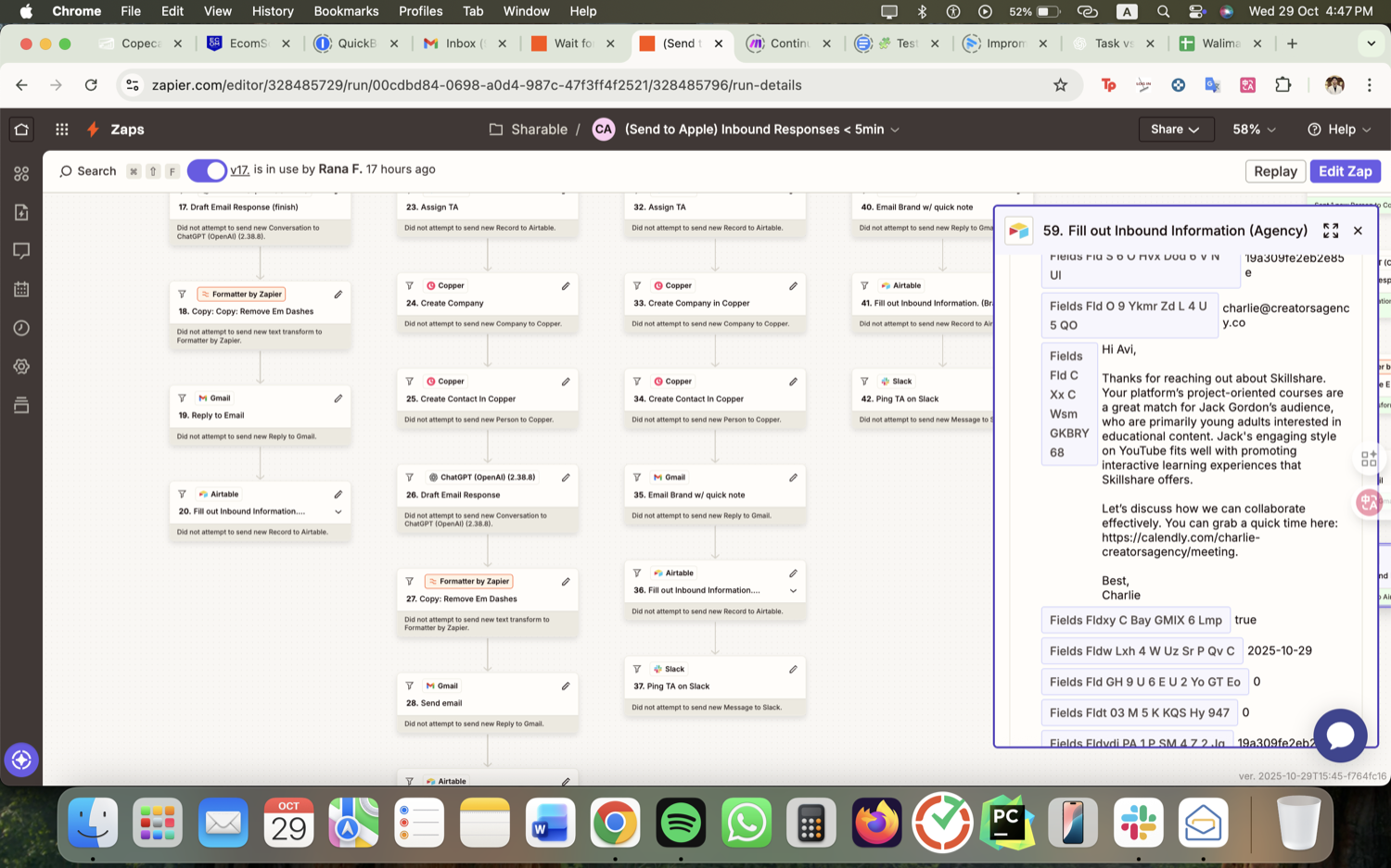 AI Email Enrichment & Auto-Reply - Zapier, Clay & ChatGPT screenshot 5